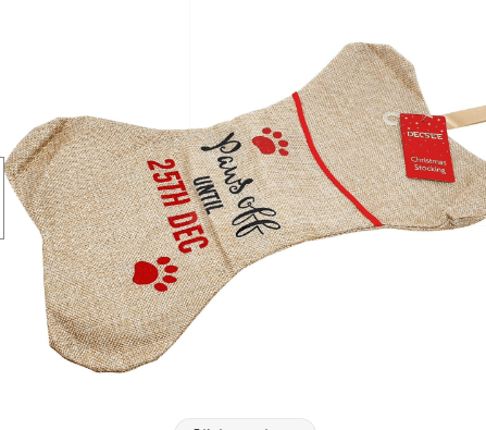 Hession Paws Off Stocking