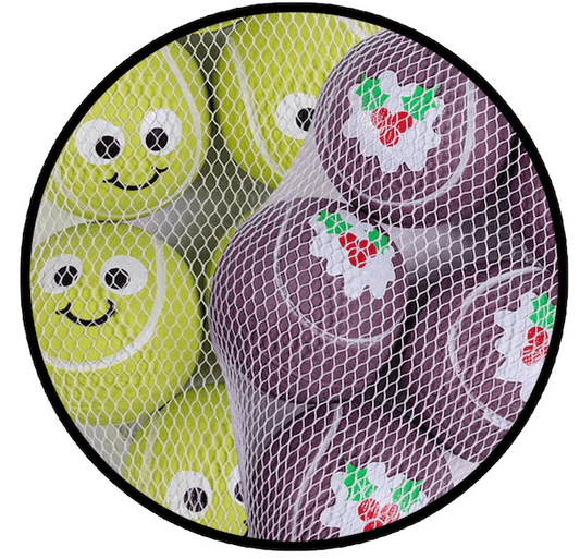 Christmas Rubber Bouncing Ball 6 Pack