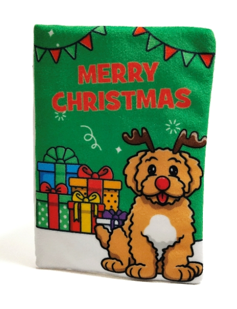 Christmas Card Dog Crinkle