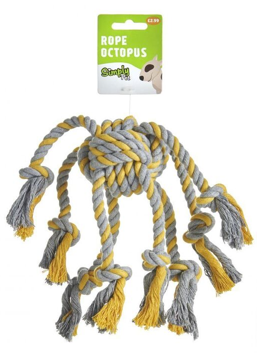 Simply Pet Rope Octopus Dog Toy