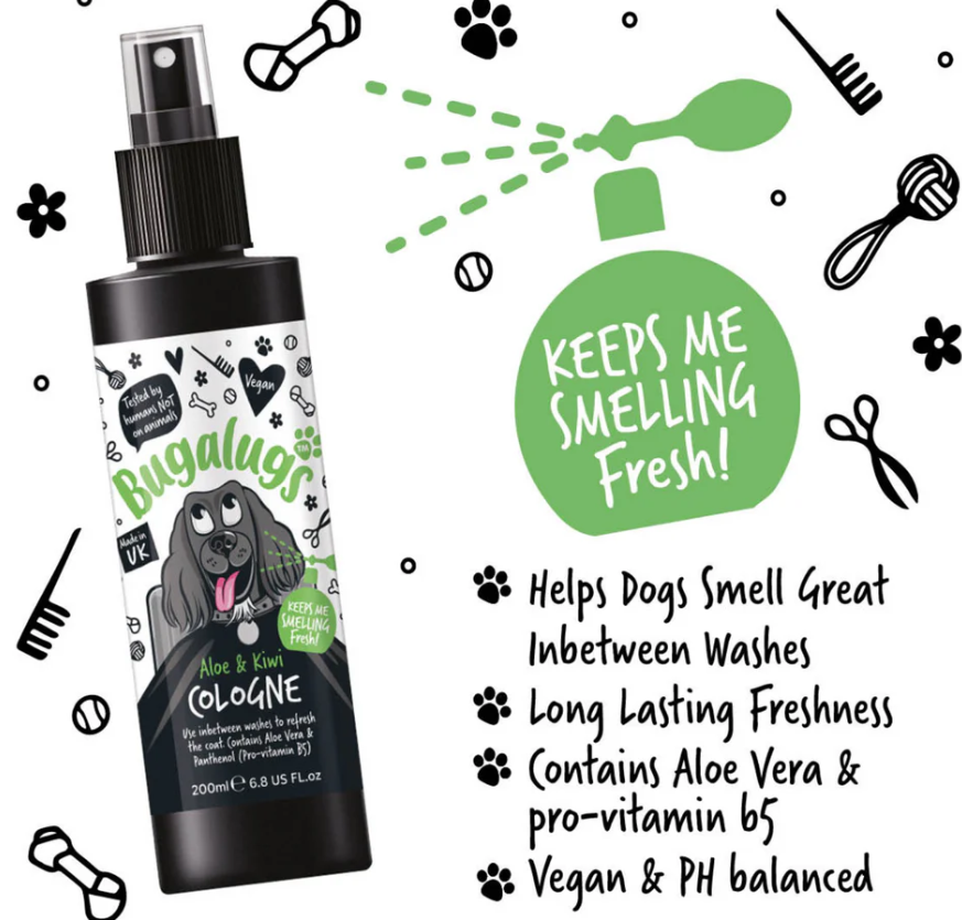 Bugalugs Aloe & Kiwi Dog Cologne