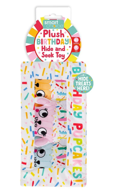 Treat Hiding Plush Birthday Cake Toy