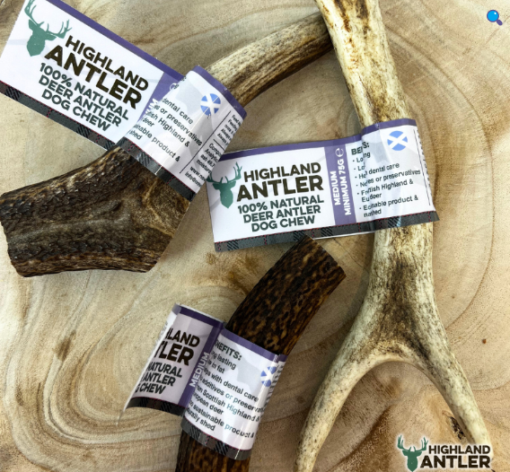 Highland Antler 100% Natural Deer Antler Dog Chew