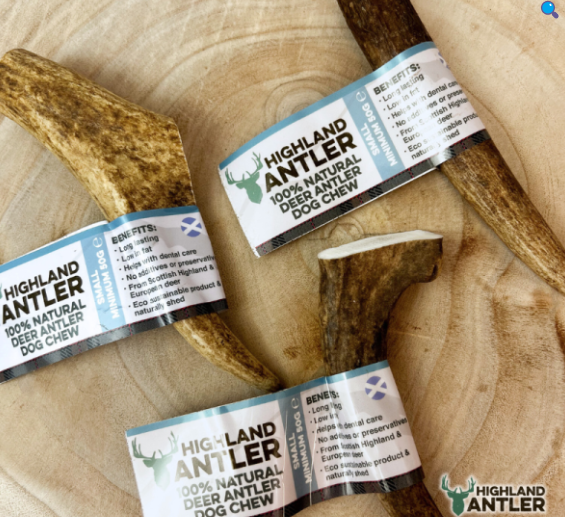 Highland Antler 100% Natural Deer Antler Dog Chew