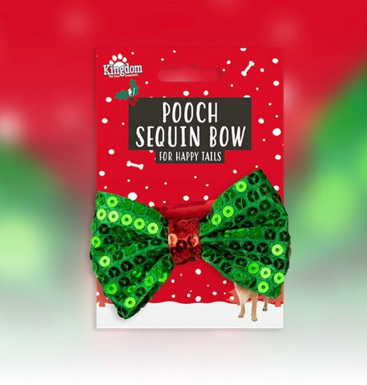 Pooch Sequin Bow