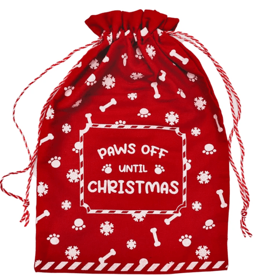 Paws Off Until Christmas Sack